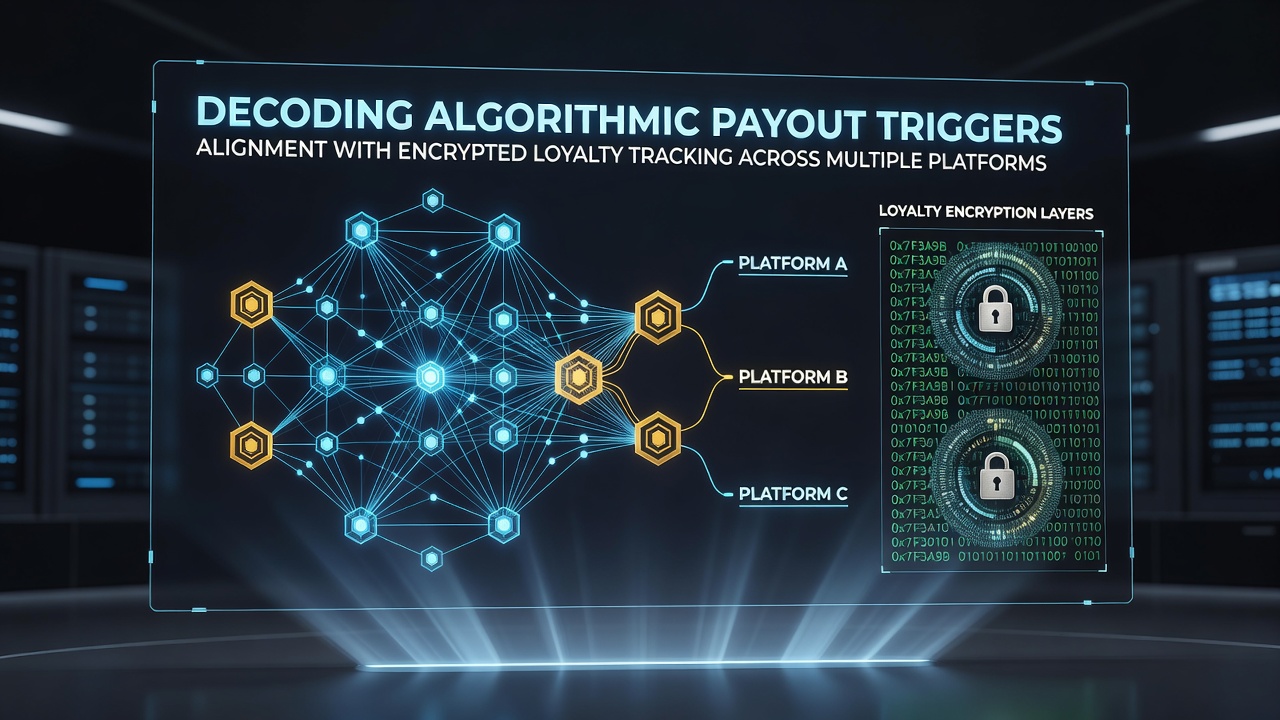 Encrypted database visualization linking loyalty points to algorithmic payout conditions in multi-region gaming setups