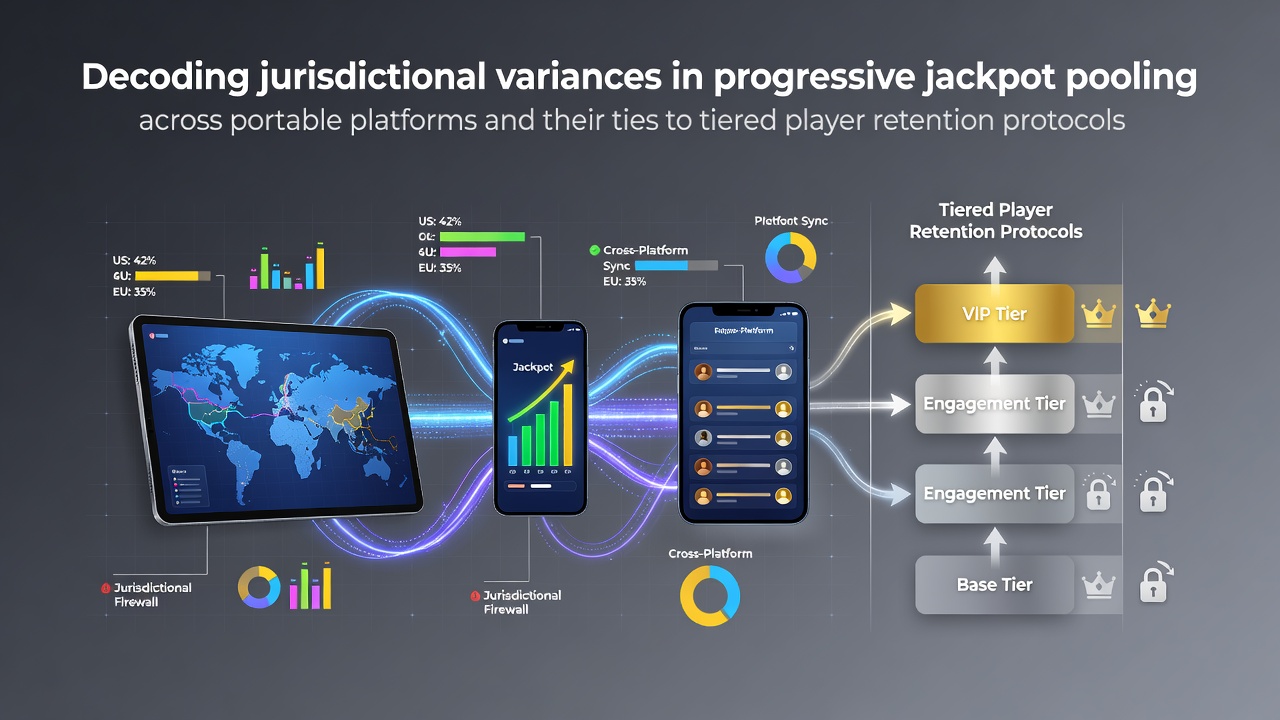 Mobile casino interface showing progressive jackpot meters across different regional platforms
