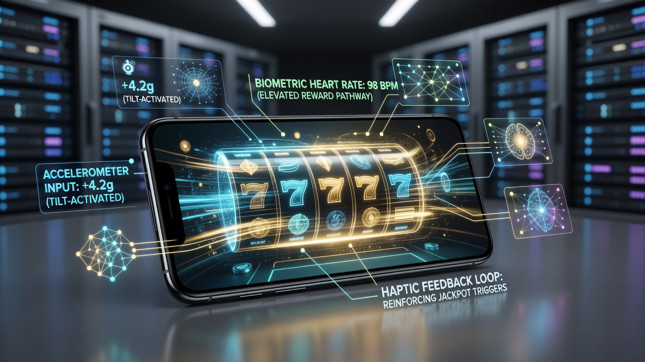 Mobile device sensors detecting motion and location data during casino gameplay sessions