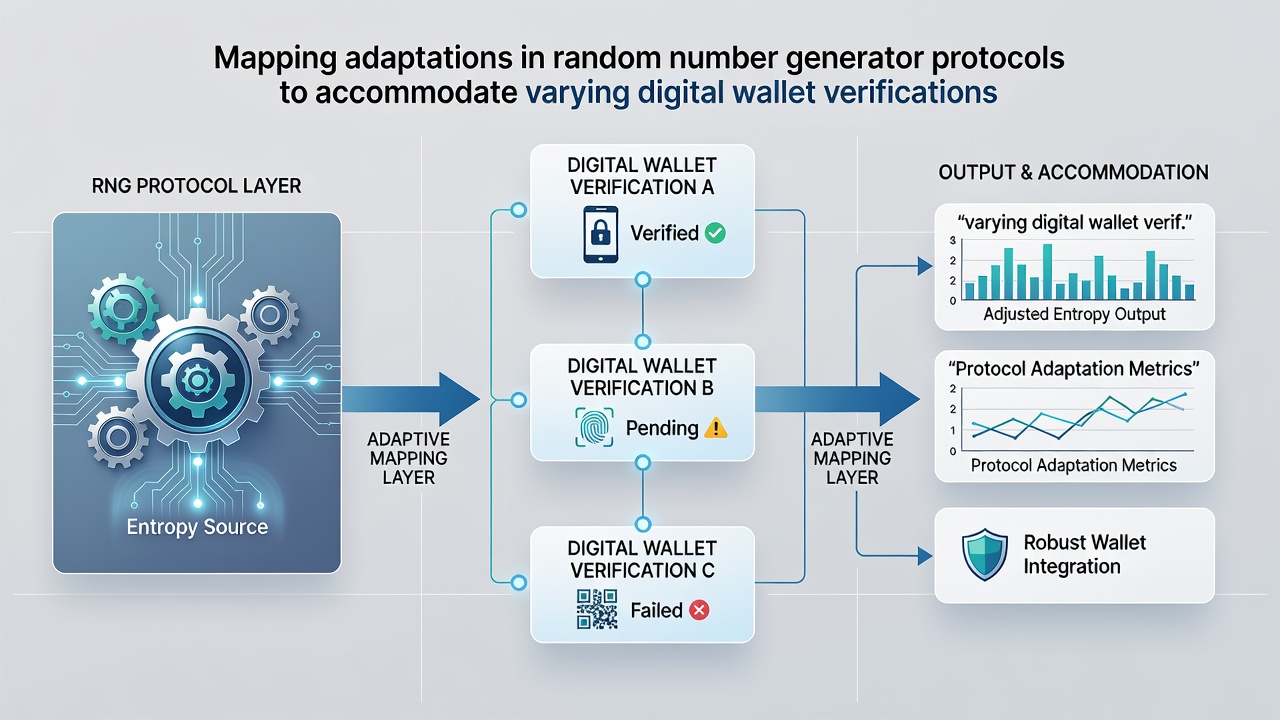 Flowchart illustrating RNG protocol mapping across iOS and Android wallet verification layers